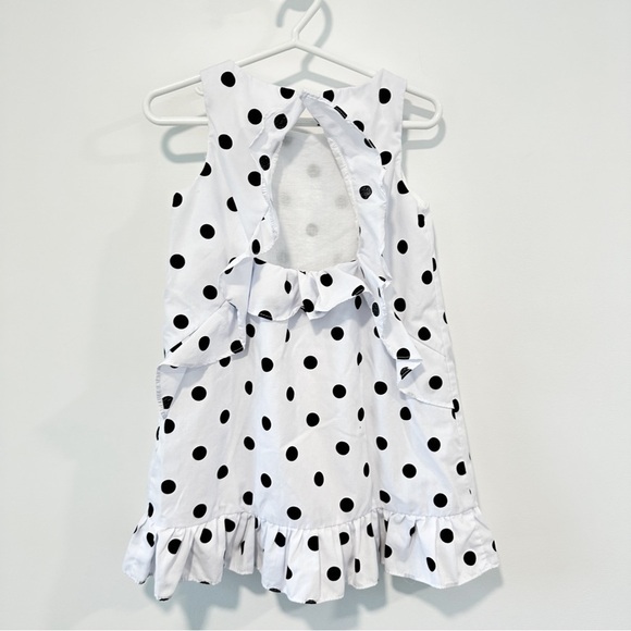 ZARA Girls Polka Dot Open Back Dress - Picture 4 of 10
